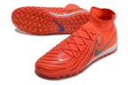 Phantom Luna Elite NU Men's Full Knit Waterproof TF Grass Stud Soccer Shoes with MD Sole - Bright Crimson