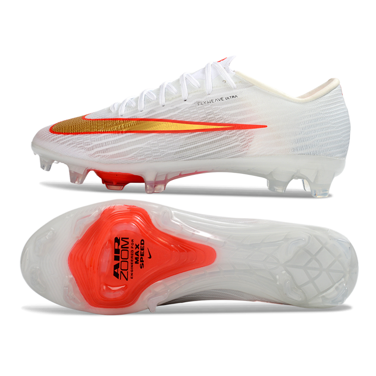 Air Zoom Mercurial Vapor 17 Elite FG Football Boots - White/Orange/Gold