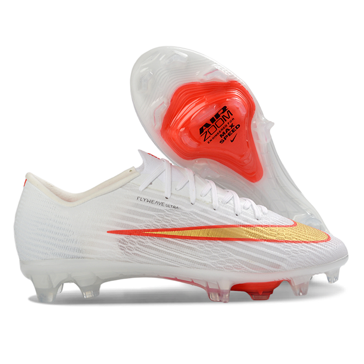 Air Zoom Mercurial Vapor 17 Elite FG Football Boots - White/Orange/Gold
