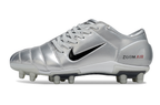 T90 Series Super A Back Slip Firm Ground Soccer Boots - Metallic Silver/Red