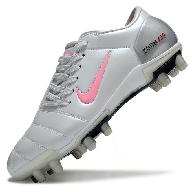 Air Zoom Total 90 Back Slip Firm Ground Soccer Shoes –  Metallic Silver/Pink/Red