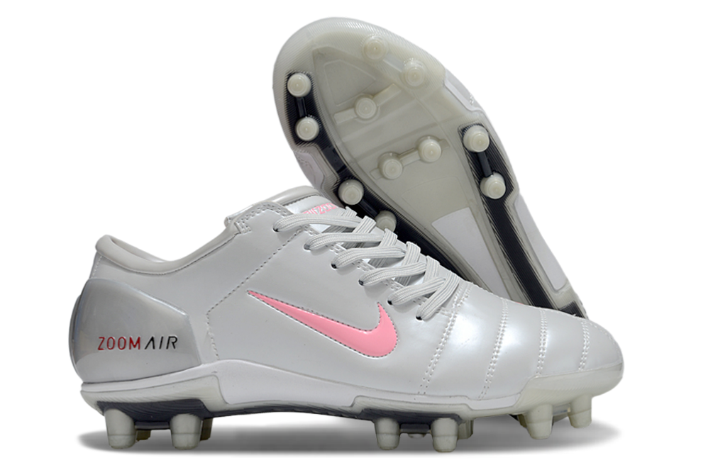 Air Zoom Total 90 Back Slip Firm Ground Soccer Shoes –  Metallic Silver/Pink/Red