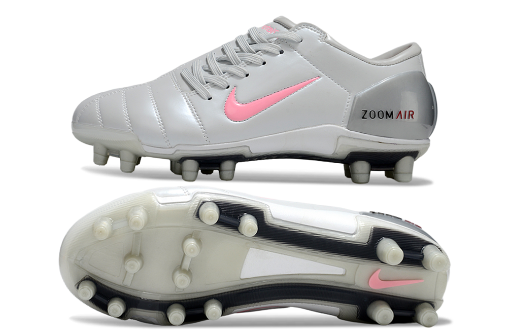 Air Zoom Total 90 Back Slip Firm Ground Soccer Shoes –  Metallic Silver/Pink/Red