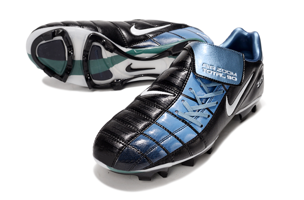 T90 Series Firm Ground Football Shoes - Black/Blue/White
