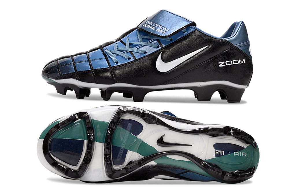 T90 Series Firm Ground Football Shoes - Black/Blue/White