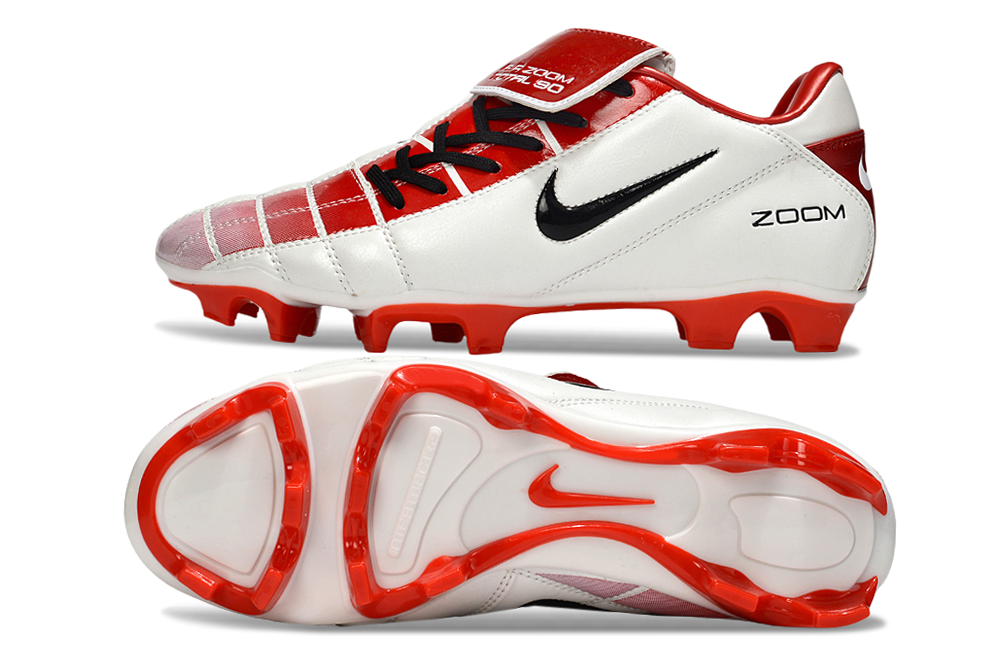 T90 Series Firm Ground Football Shoes - Red/White