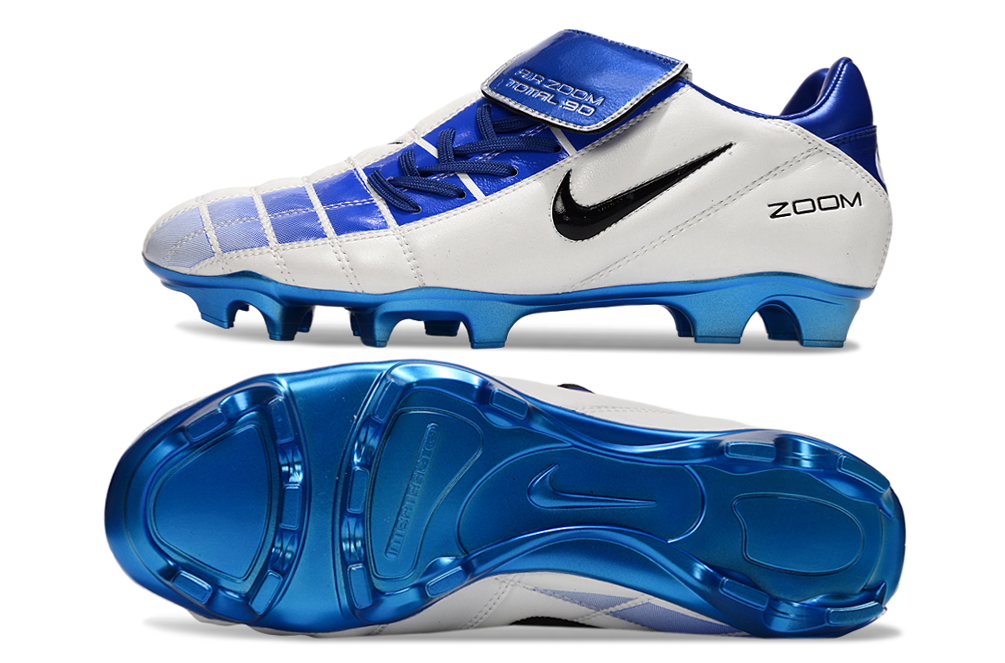 T90 Series Firm Ground Football Shoes - White/Blue