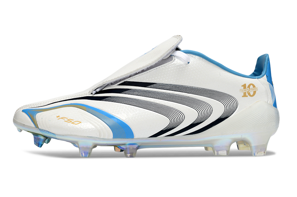 F50 Elite FG Messi's Signature Football Boots - White/Blue/Black