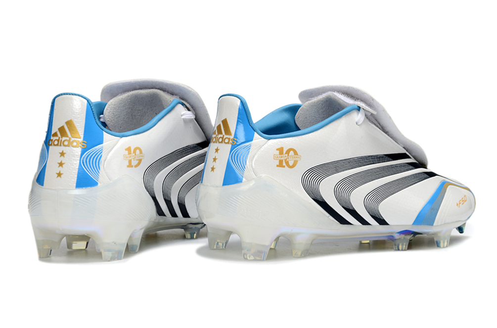 F50 Elite FG Messi's Signature Football Boots - White/Blue/Black