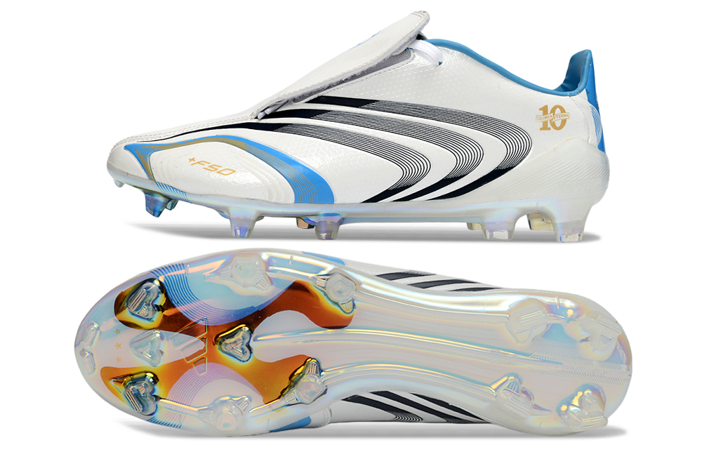 F50 Elite FG Messi's Signature Football Boots - White/Blue/Black