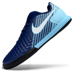 Magista X Finale II Indoor Flat Soccer Shoes - Aqua/Navy Blue/Black