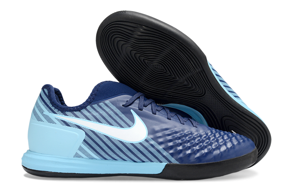 Magista X Finale II Indoor Flat Soccer Shoes - Aqua/Navy Blue/Black