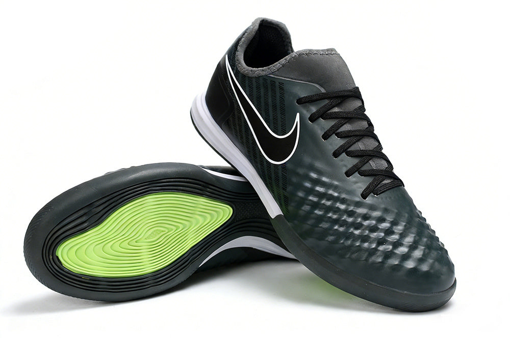 Magista X Finale II Indoor Flat Soccer Shoes - Black/White