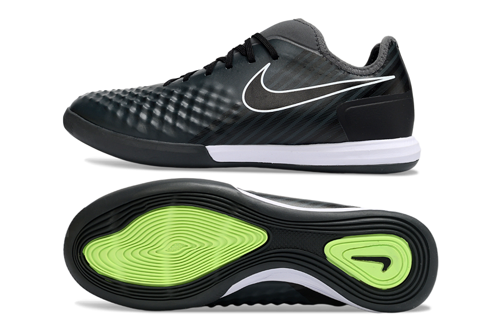Magista X Finale II Indoor Flat Soccer Shoes - Black/White