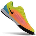 Magista X Finale II Indoor Flat Soccer Shoes - Neon Yellow/Orange/Blue/Black