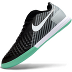 Magista X Finale II Indoor Flat Soccer Shoes - Black/Gray/Green