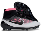 Magita Obra ACC Waterproof Full Knit FG Soccer Shoes - Pink Blast/White/Black