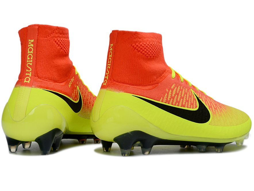 Magita Obra ACC Waterproof Full Knit FG Soccer Shoes - Striking Yellow/Orange Gradien