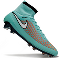 Magita Obra ACC Waterproof Full Knit FG Soccer Shoes - Turquoise/Orange/Hyper Crimson
