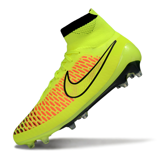 Magita Obra ACC Waterproof Full Knit FG Soccer Shoes - Volt/Hyper Punch