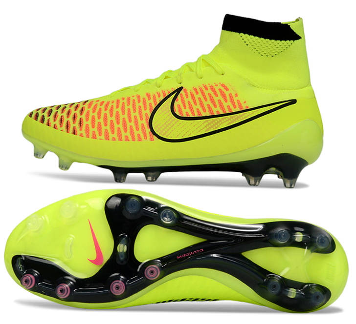 Magita Obra ACC Waterproof Full Knit FG Soccer Shoes - Volt/Hyper Punch