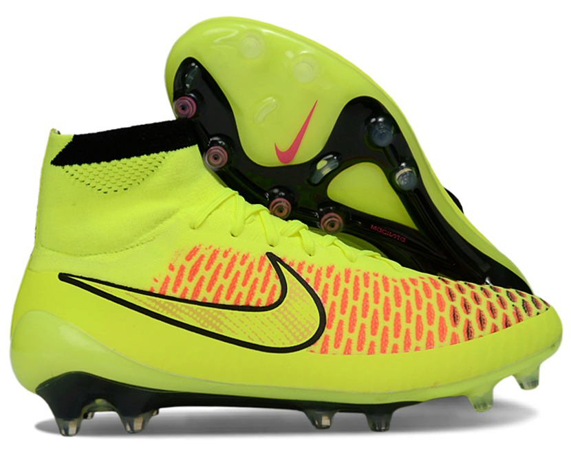 Magita Obra ACC Waterproof Full Knit FG Soccer Shoes - Volt/Hyper Punch