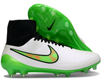 Magita Obra ACC Waterproof Full Knit FG Soccer Shoes - White/Poison Green/Black/Total Orange