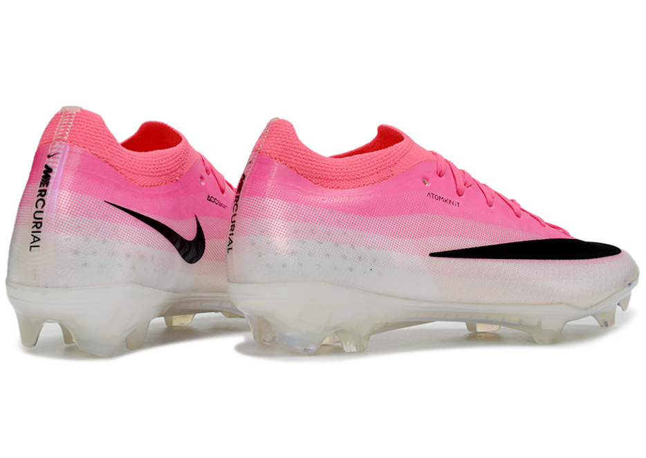 Mercurial Spurs 17 Full Knit Waterproof FG Soccer Boots - Pink/White/Black