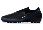 Phantom 6 Elite Low Pro Men's/Women's TF Soccer Shoes - Black/Light Blue