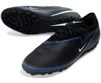Phantom 6 Elite Low Pro Men's/Women's TF Soccer Shoes - Black/Light Blue