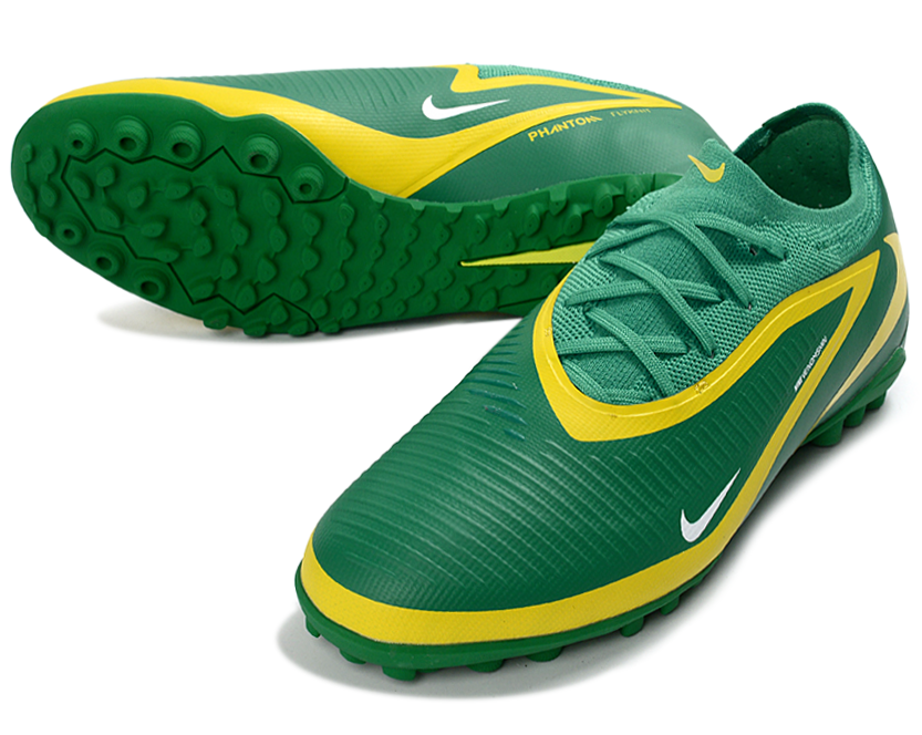 Phantom 6 Elite Low Pro Men's/Women's TF Soccer Shoes - Green/Yellow/White