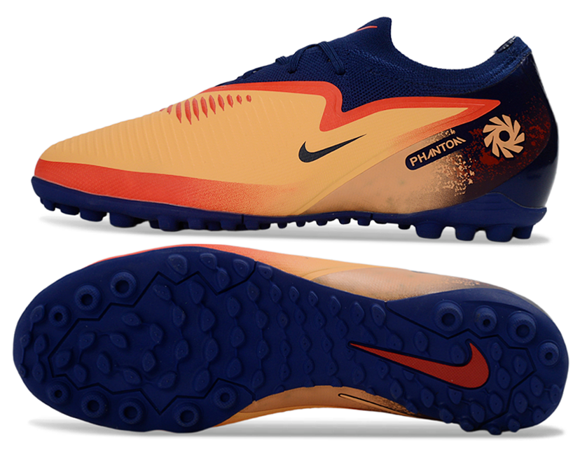 Phantom 6 Elite Low Pro Men's/Women's TF Soccer Shoes - Laser Orange/Blue Void/Red