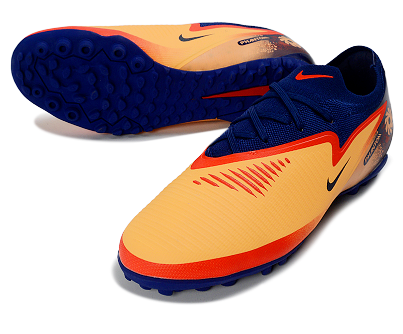 Phantom 6 Elite Low Pro Men's/Women's TF Soccer Shoes - Laser Orange/Blue Void/Red
