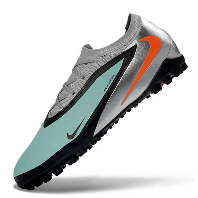 Phantom 6 Elite Low Pro Men's/Women's TF Soccer Shoes - Pistachio Frost/Hyper Orange/Black