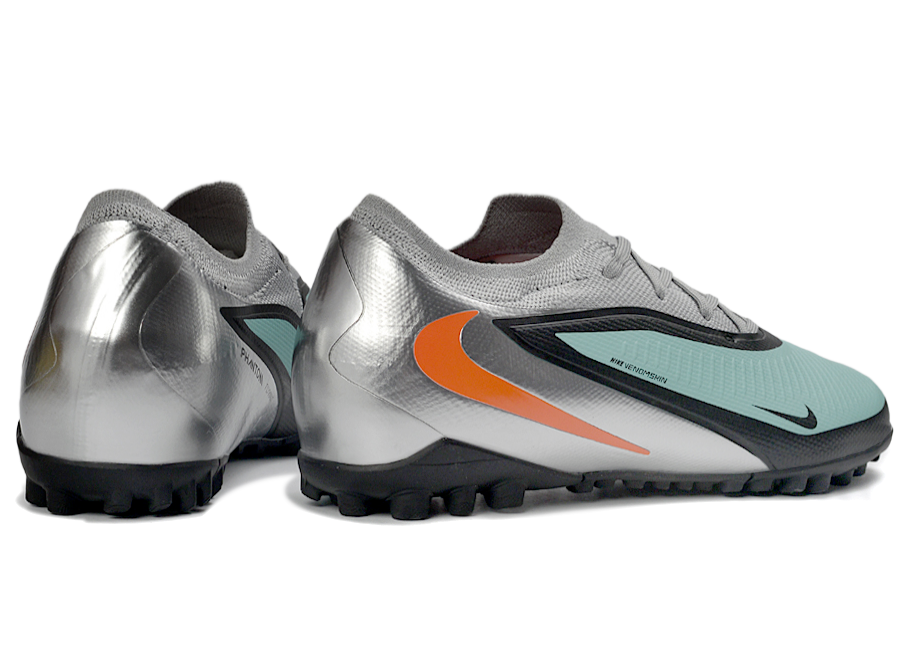 Phantom 6 Elite Low Pro Men's/Women's TF Soccer Shoes - Pistachio Frost/Hyper Orange/Black