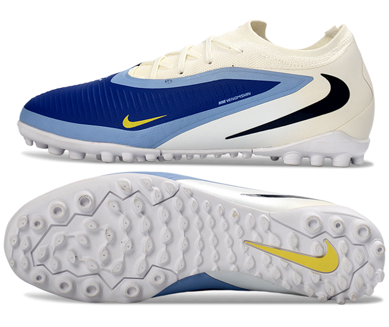 Phantom 6 Elite Low Pro Men's/Women's TF Soccer Shoes - Royal Blue/Light Blue/White/Black