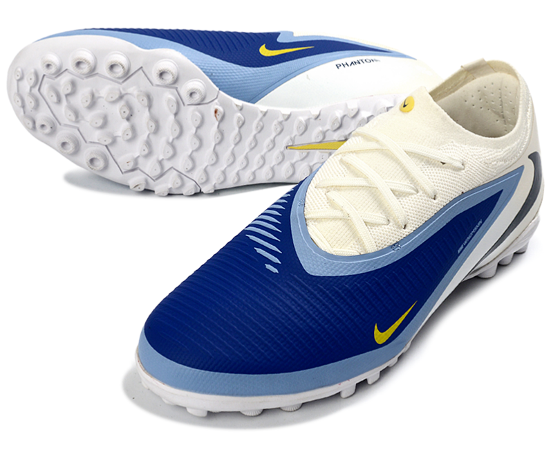 Phantom 6 Elite Low Pro Men's/Women's TF Soccer Shoes - Royal Blue/Light Blue/White/Black