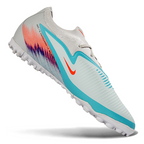 Phantom 6 Elite Low Pro Men's/Women's TF Soccer Shoes - White/Pistachio Frost/Hyper Orange