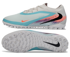 Phantom 6 Elite Low Pro Men's/Women's TF Soccer Shoes - White/Pistachio Frost/Hyper Orange