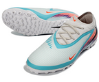Phantom 6 Elite Low Pro Men's/Women's TF Soccer Shoes - White/Pistachio Frost/Hyper Orange