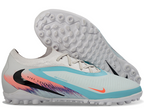 Phantom 6 Elite Low Pro Men's/Women's TF Soccer Shoes - White/Pistachio Frost/Hyper Orange
