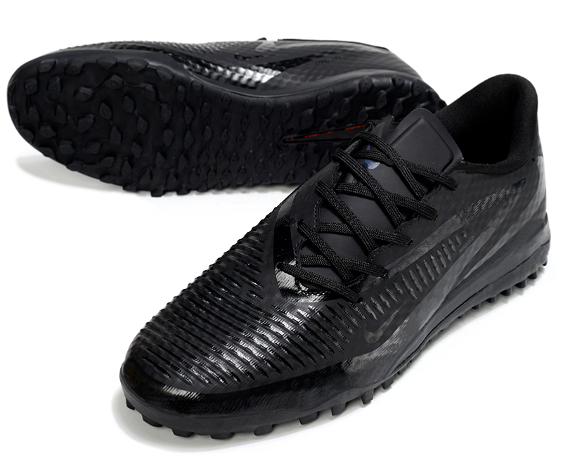 Phantom 6 Low Academy Men's/Women's TF Low-Top Soccer Shoes for Artificial Ground - Black