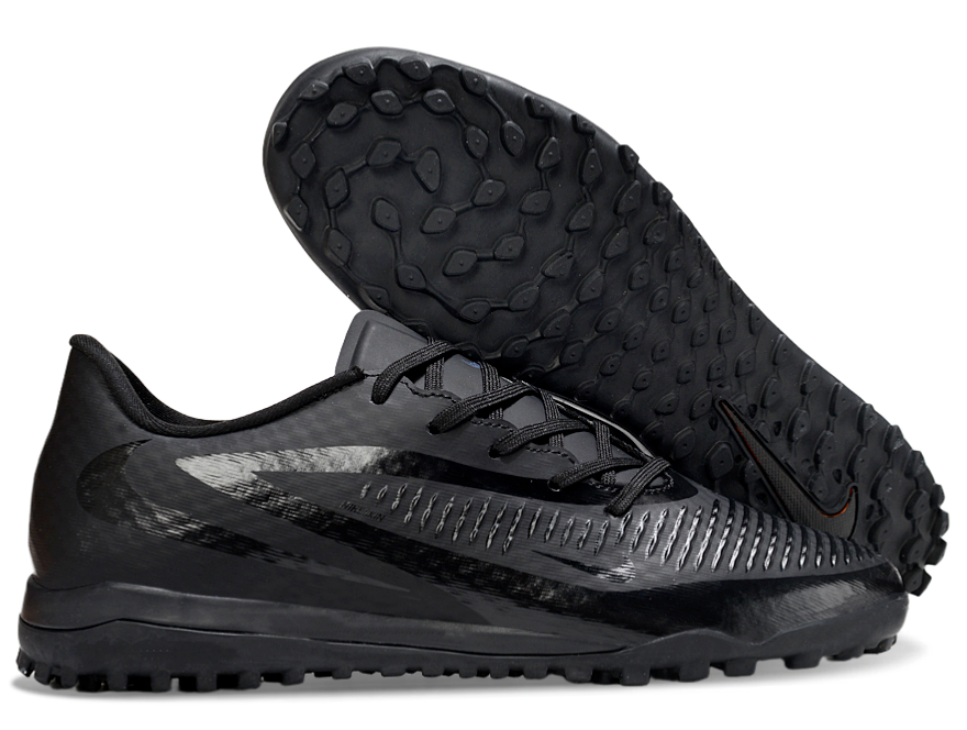Phantom 6 Low Academy Men's/Women's TF Low-Top Soccer Shoes for Artificial Ground - Black