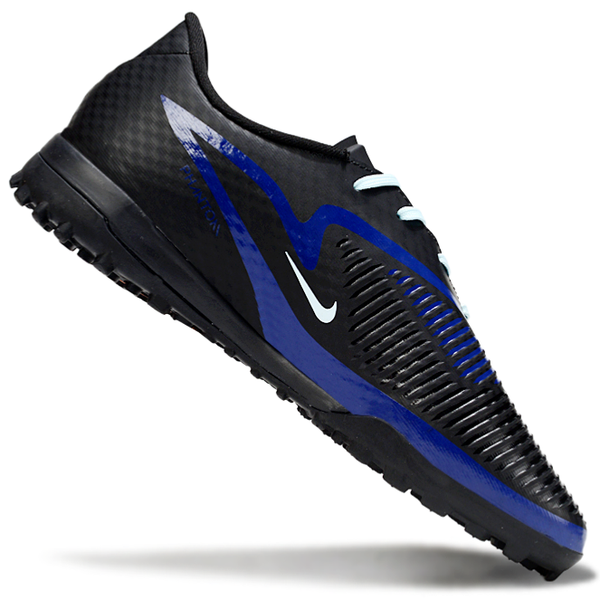 Phantom 6 Low Academy Men's/Women's TF Low-Top Soccer Shoes for Artificial Ground - Black/Blue/Orange