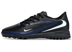 Phantom 6 Low Academy Men's/Women's TF Low-Top Soccer Shoes for Artificial Ground - Black/Blue/White