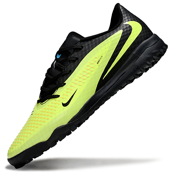Phantom 6 Low Academy Men's/Women's TF Low-Top Soccer Shoes for Artificial Ground - Black/Volt Yellow