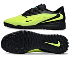 Phantom 6 Low Academy Men's/Women's TF Low-Top Soccer Shoes for Artificial Ground - Black/Volt Yellow