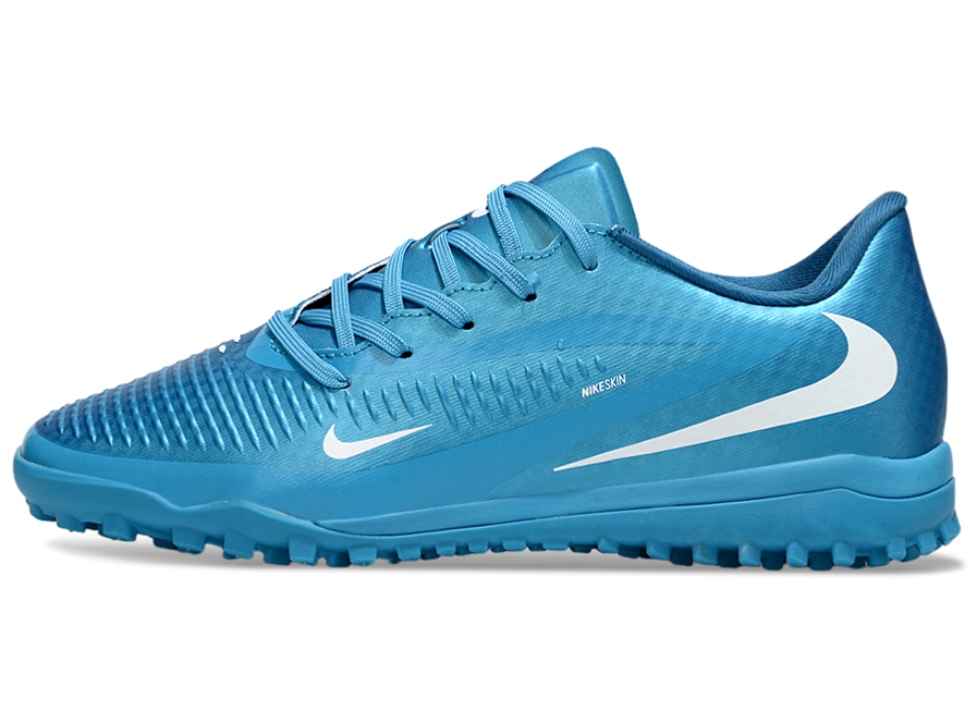 Phantom 6 Low Academy Men's/Women's TF Low-Top Soccer Shoes for Artificial Ground - Blue Fury/White