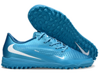 Phantom 6 Low Academy Men's/Women's TF Low-Top Soccer Shoes for Artificial Ground - Blue Fury/White