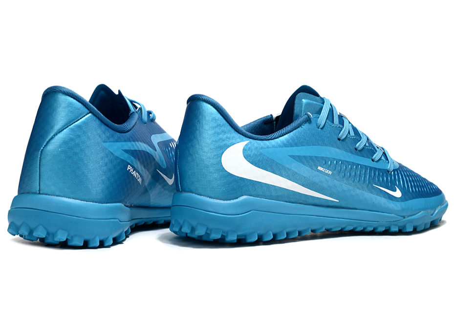 Phantom 6 Low Academy Men's/Women's TF Low-Top Soccer Shoes for Artificial Ground - Blue Fury/White